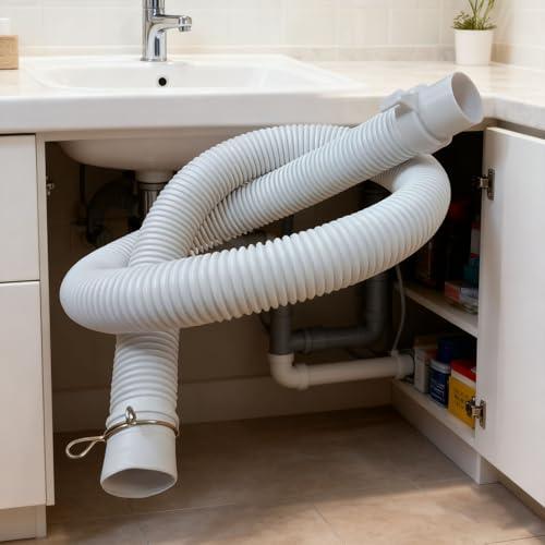 BRIIKPP 洗濯機 排水ホース 水漏れ防止 防臭 抗菌 廃水 抜け防止 ワッシャー パイプ 80cm |  | 05