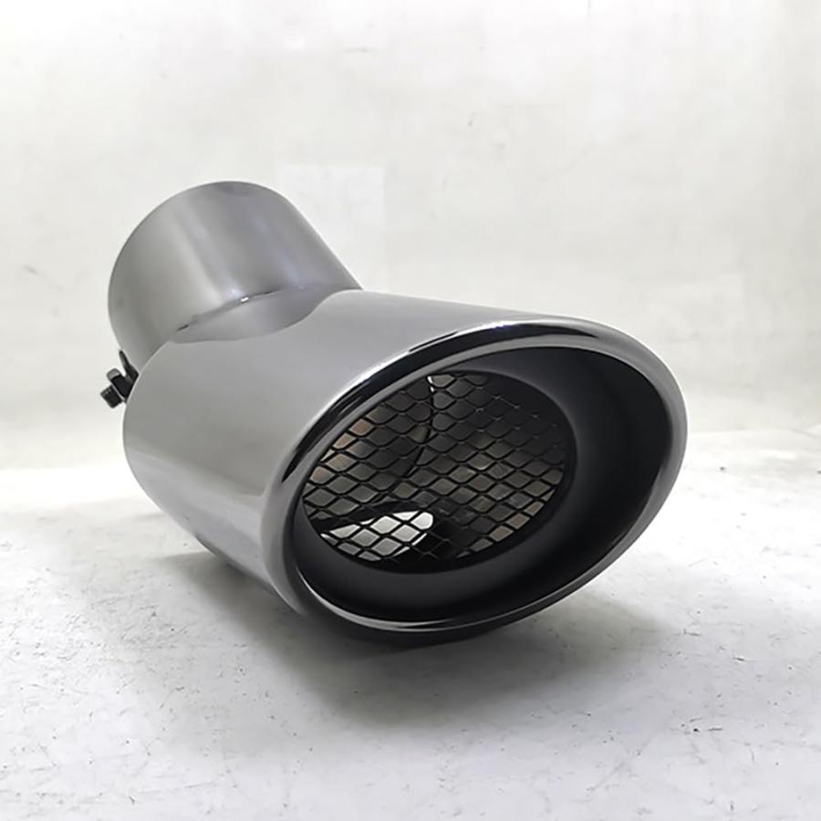 マフラーカッター 200系ハイエース/レジアスエース 1/2/3/4/5/6型適合 トヨタ 専用設計 ブラックメタリック | 