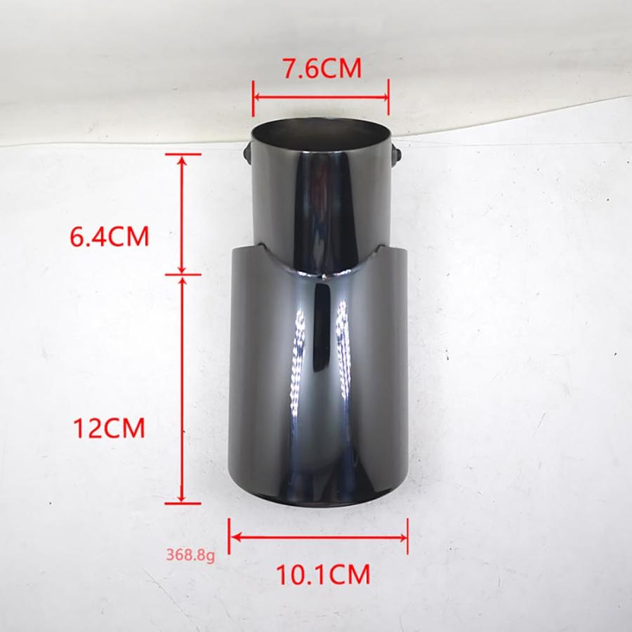 マフラーカッター 200系ハイエース/レジアスエース 1/2/3/4/5/6型適合 トヨタ 専用設計 ブラックメタリック |  | 02