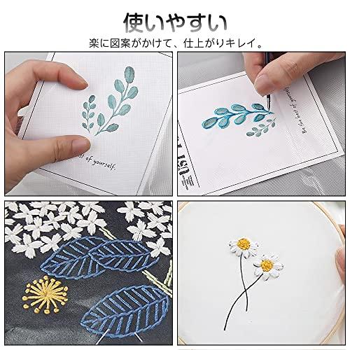 サムコス 刺しゅう用水溶性シート 透明フィルム 水でとける 下絵シート ミシン 手縫い DIY 縫いやすい タオル ニット 使いやすい 8個セッ |  | 03