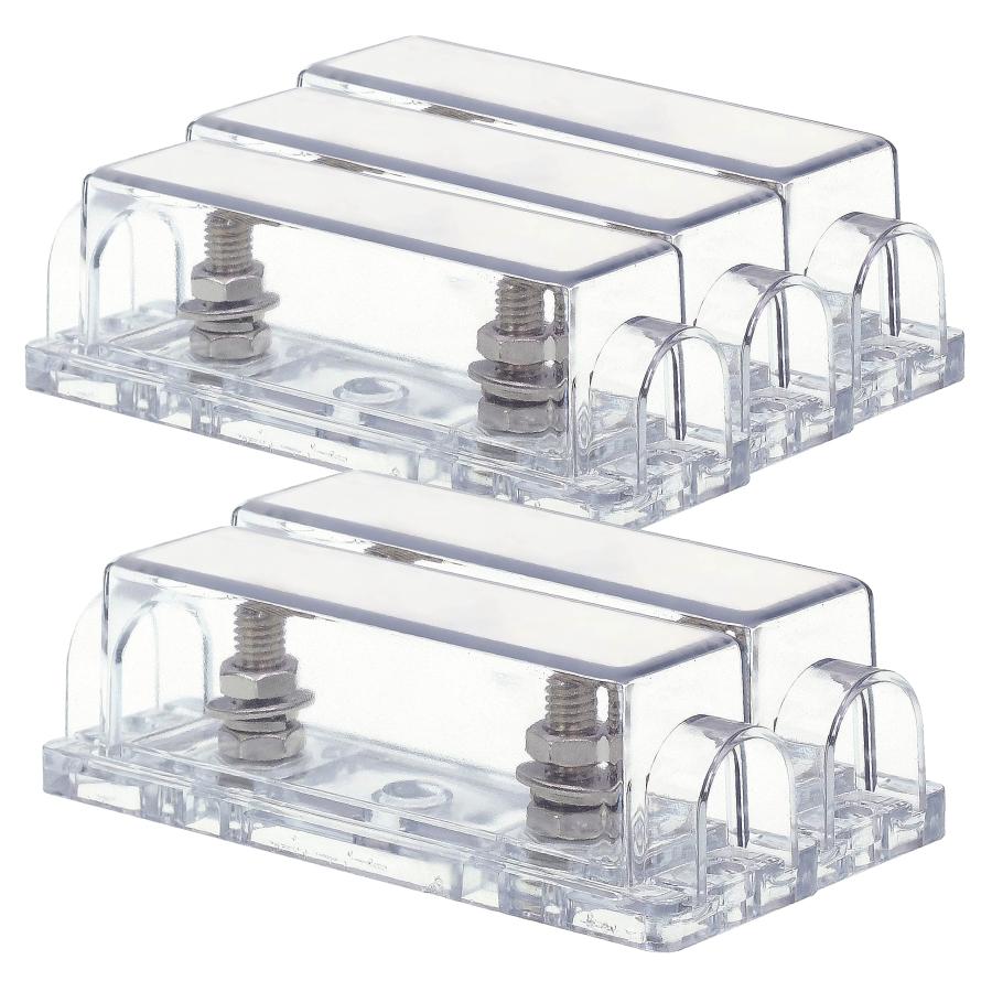 Conxt Link FHA50 ANLインラインヒューズホルダーニッケル1/0 2 4 GA AWGゲージ、ヒューズなし5個 | 