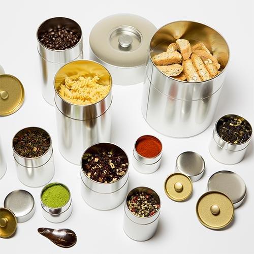 江東堂高橋製作所 茶筒生地缶 平缶150g |  | 03