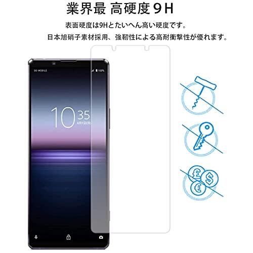 2枚セットKPNS 日本素材製 強化ガラス Xperia 1 II SO-51A SOG01 用 ガラスフィルム 強化ガラス カバー 保護フィル |  | 05