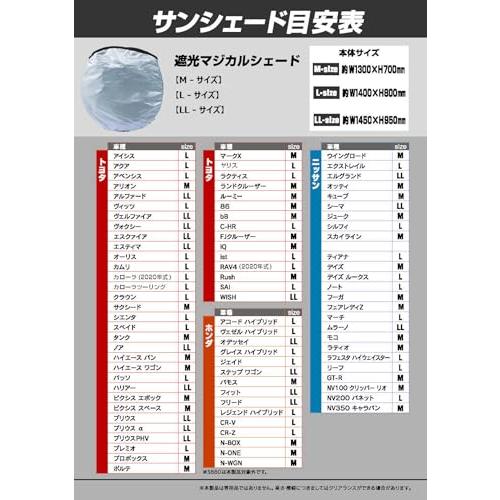 フロントサンシェード 車用遮光マジカルシェード 断熱 日よけ 吸盤なし折りたたみ カーサンシェード 軽量 コンパクト 収納袋付きMサイズ 130 |  | 01