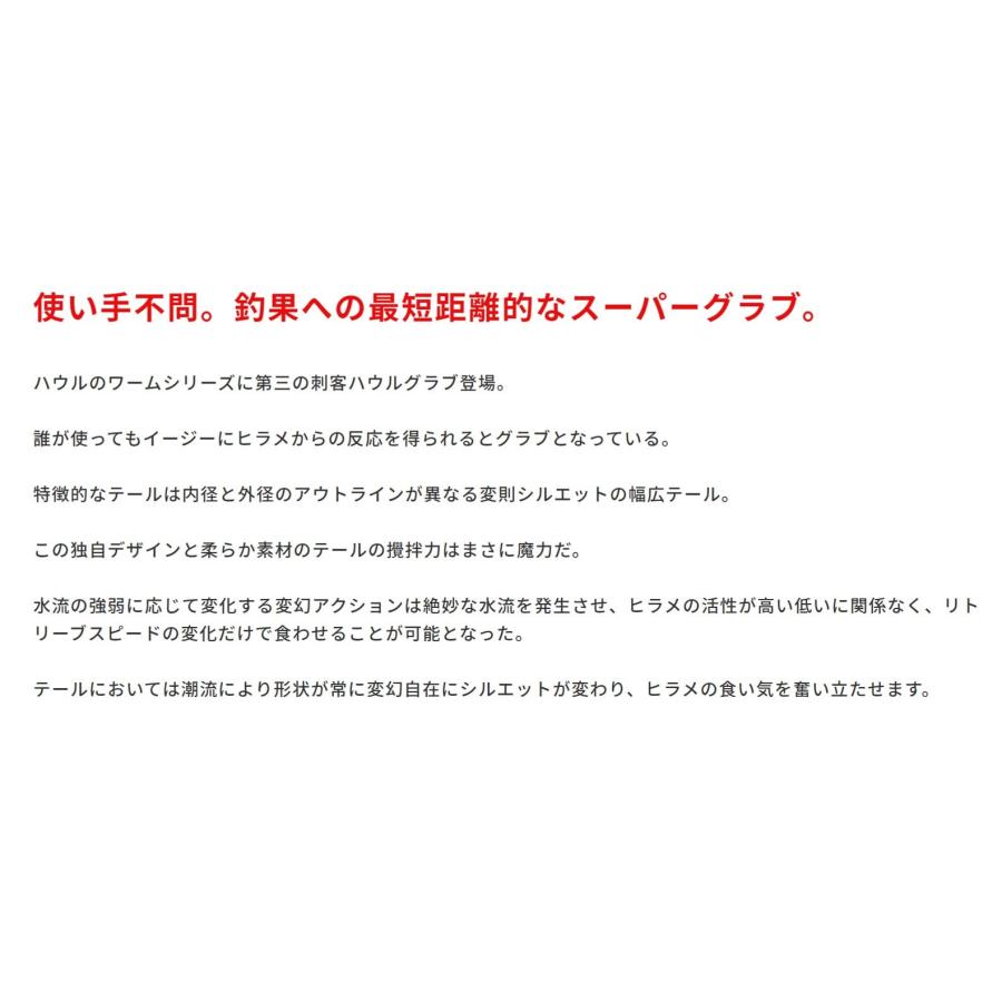DUOデュオ ワーム ビーチウォーカー ハウルグラブセット チャライワシ/パールホワイトS 14g ABA0189 |  | 02