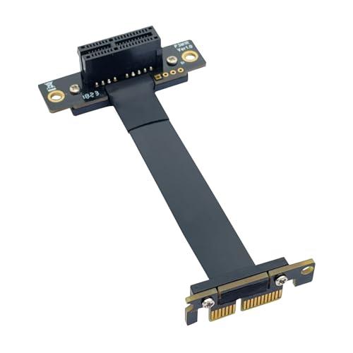 【互換品】 10Gtek PCIE 3.0 延長ケーブル X1 to X1 オス-メス スロット 90°to 90° ライザーケーブル ライザーカード | 