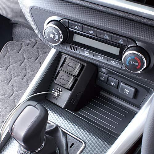 槌屋ヤックTsuchiya Yac 車種専用品 トヨタ RAIZE ライズ Rocky ロッキー 専用 増設ソケット 電源BOX ブラック SY |  | 03