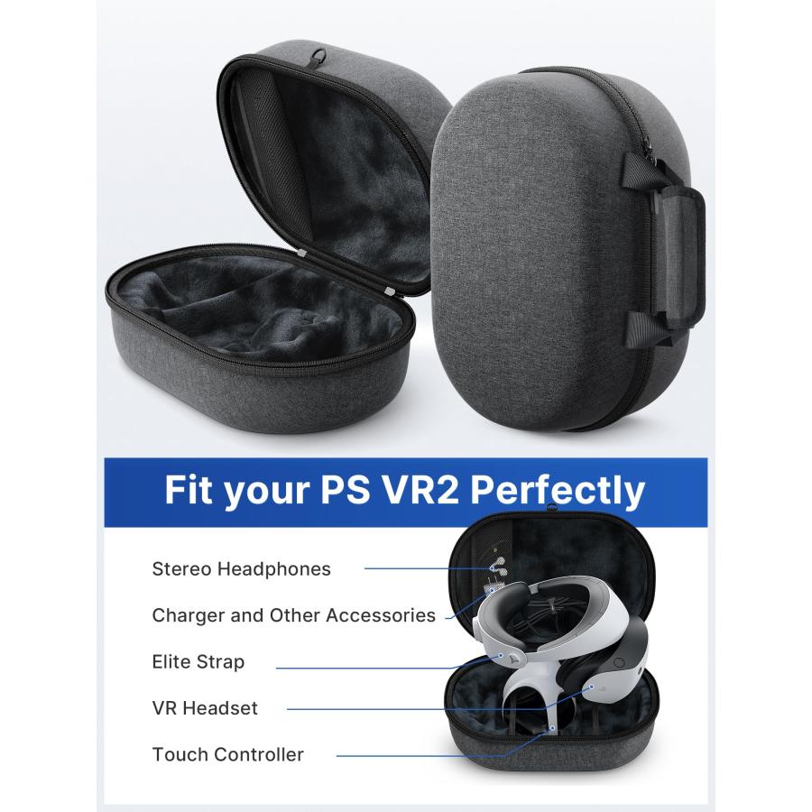 JSAUX PSVR2ゲーミングヘッドセットタッチコントローラーと