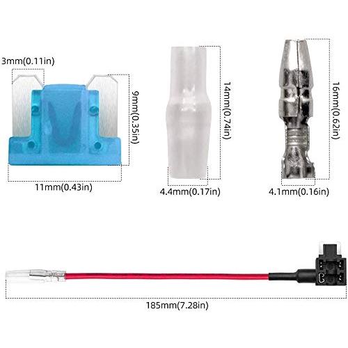 Kiligen 8個 12V-24V ミニ低背車平型ヒューズホルダー 配線追加 電源取り出し 平型 ヒューズる+6個ミニ無料ヒューズ付き+8個配 |  | 02