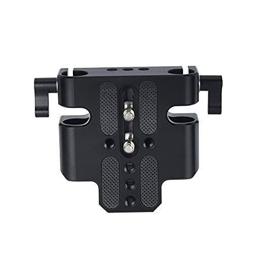 NICEYRIG デュアル15mm径ロッドクランプ付き ベースプレート 1/4インチネジ穴付き ロッドサポート カメラアクセサリー-455 |  | 04