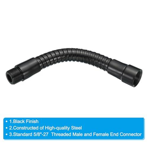 PATIKIL 15cm グースネック 2個 16 mm-27 ネジ 金属 ユニバーサルホース フ レキシブルアーム グースネックチューブ エク |  | 02