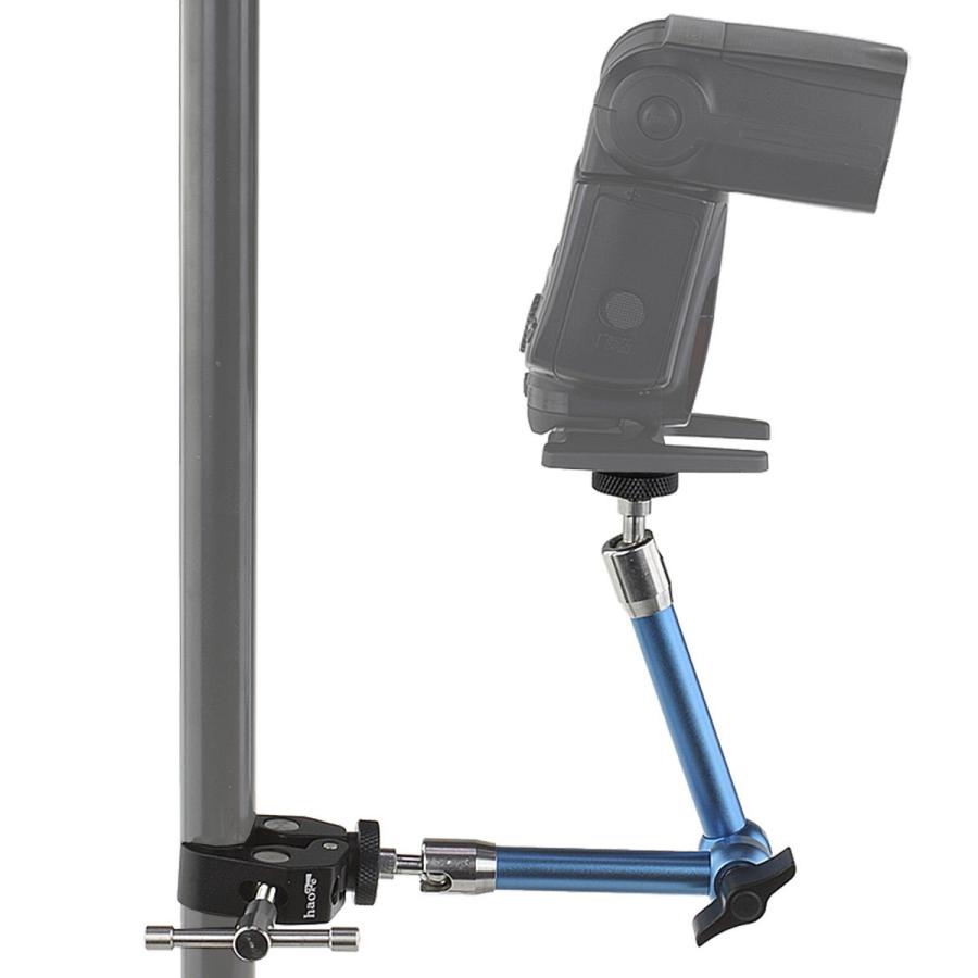 Haoge 11インチ ステンレススチール 関節式摩擦マジックアーム 大型クランプ付き HDMI LCD モニター LEDライト デジタル一眼レ |  | 02