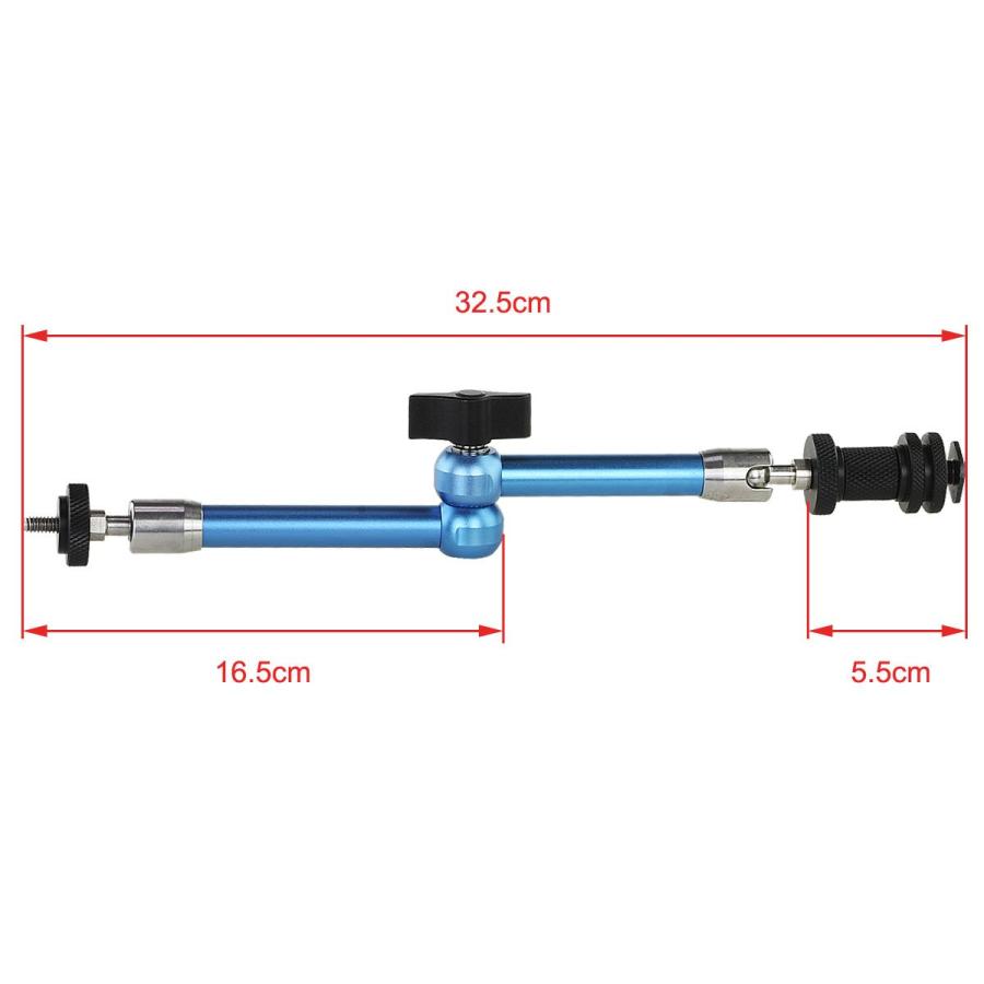 Haoge 11インチ ステンレススチール 関節式摩擦マジックアーム 大型クランプ付き HDMI LCD モニター LEDライト デジタル一眼レ |  | 06