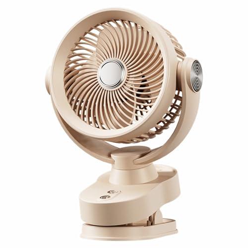 卓上扇風機 空気循環自動首振り クリップ 小型 USB扇風機 USBファン 20dB静音 USB-C 給電式 超強風 風量3段階調節 リズム風付 | 