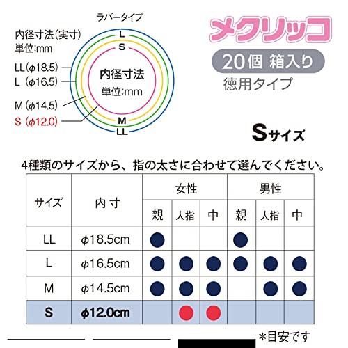 プラス 指サック メクリッコ ラバー リング型 ブルー Sサイズ 徳用20個入 44-769 S |  | 04