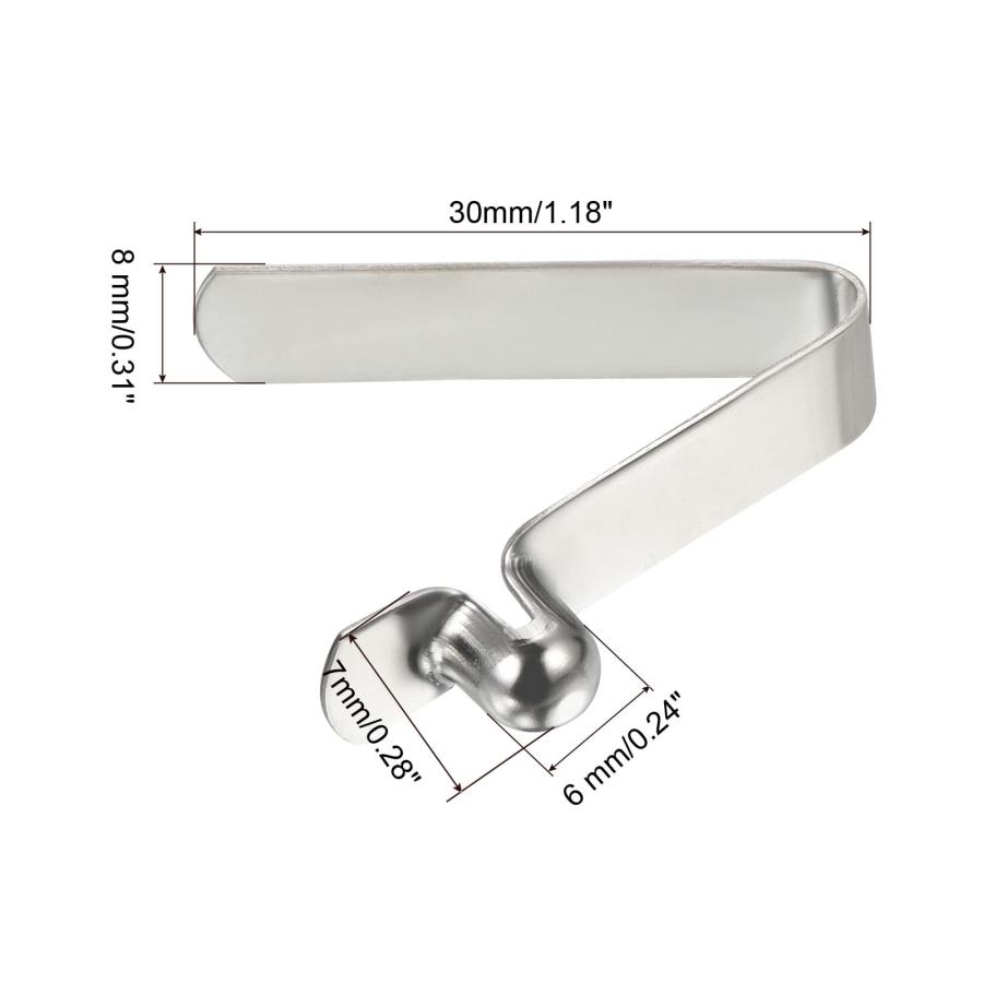 PATIKIL 7x6mm カヤックパドルスナップ 5個入り ポールプッシュボタン スプリングクリップ 鋼 中空ボタン ロッキングチューブ シン |  | 01