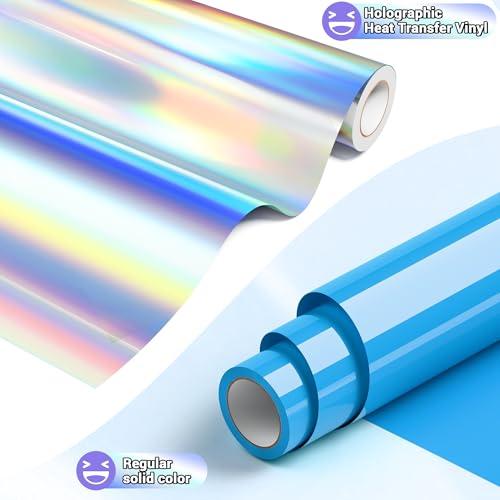 JAVIGA ホログラムシート アイロンプリントシート 熱転写シート 約30cm×183cm 鏡面熱転写ラバーシート TシャツDIY 布 綿 ポ |  | 03