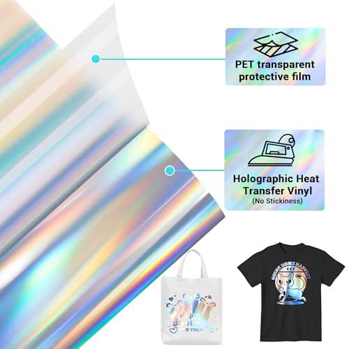 JAVIGA ホログラムシート アイロンプリントシート 熱転写シート 約30cm×183cm 鏡面熱転写ラバーシート TシャツDIY 布 綿 ポ |  | 05