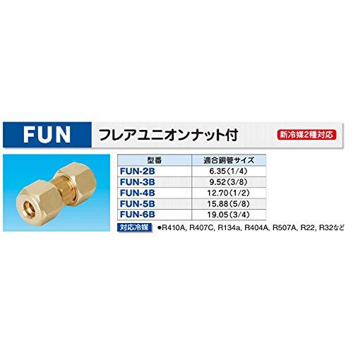 因幡電工 エアコン配管副部材 フレアユニオンナット付 FUN-3B 3分用 |  | 01