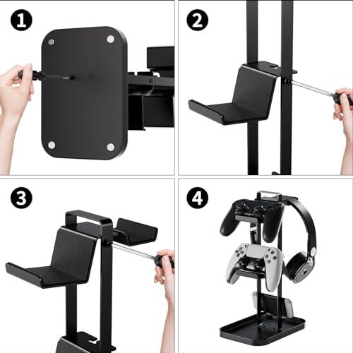 BOIVSHI ヘッドホン スタンド ヘッドホン掛け デスク周り 便利グッズ コントローラー スタンド フック ヘッドホン 収納 ヘッドホンハン |  | 05