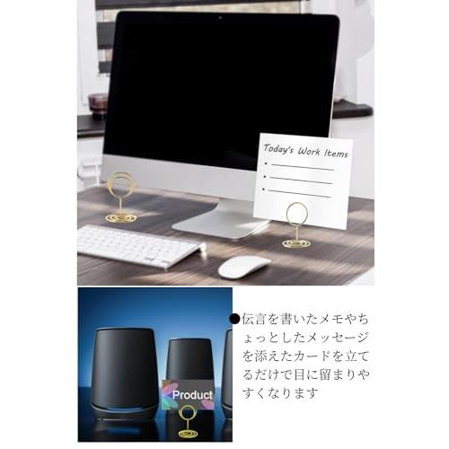 YFFSFDC メモクリップ 10個入りポップスタンド メモホルダー メモスタンド値札立て パン屋 ケーキ屋さん 飲食店 結婚式 卓上装飾 写真 |  | 04