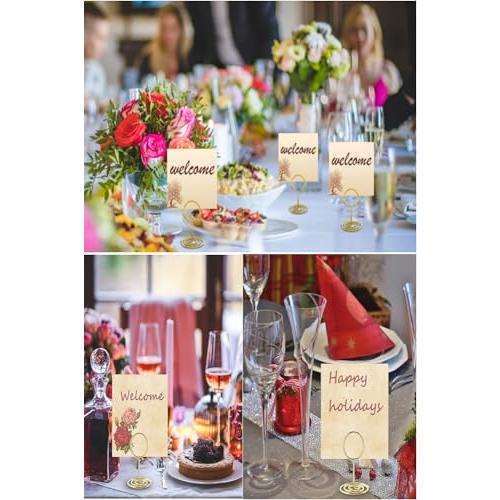 YFFSFDC メモクリップ 10個入りポップスタンド メモホルダー メモスタンド値札立て パン屋 ケーキ屋さん 飲食店 結婚式 卓上装飾 写真 |  | 05