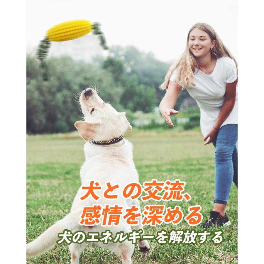 VISKS 犬 おもちゃ｜環境に優しいTPR素材で耐久性に優れの犬 玩具、トウモロコシの穂軸の犬の噛むおもちゃ、噛みつきにくい犬 歯石取り噛みむ |  | 06