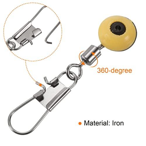 PATIKIL 釣りラインシンカースライド 33LBS 負荷容量 20個 フロートコネクタ ローリングスイベル インターロックスナップ付き 釣り |  | 03