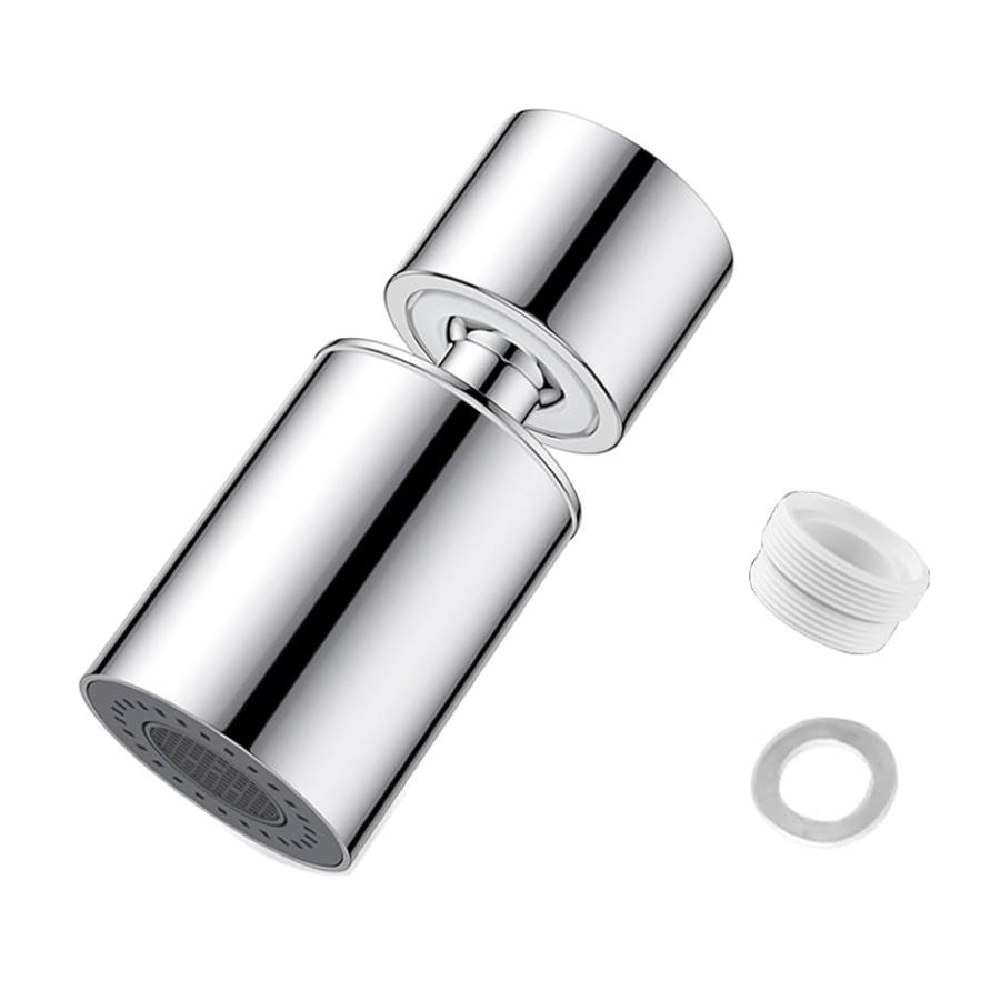 節水キッチンシャワーヘッド-蛇口延長、360度回転、2つの吐水モード、ユニバーサルインストール対応 | 