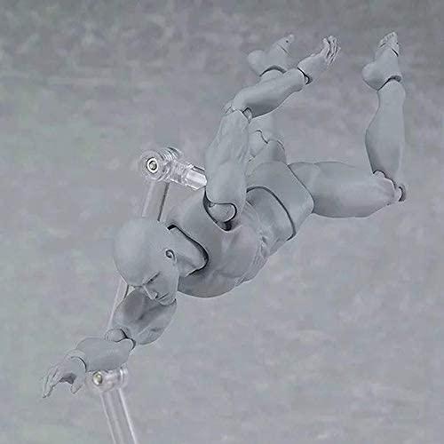 可動式男性女性人体模型セット Amazon | Nicheez デッサン人形 可動 フィギュア 男女セット 肌色 素体