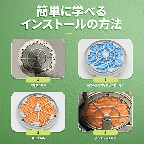 J&Q KNME080A4 加湿フィルター オレンジ色:1枚、青色:1枚 枠なし 空気清浄機用交換フィルター 互換品 |  | 06
