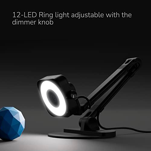 OKIOLABS OKIOCAM X1 書画カメラ 800万画素 4KWEBカメラ LEDライト搭載 マイク内蔵 対面授業/オンライン授業/遠隔 X1 ×