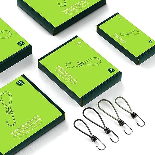 Abma Cord ストレッチコード ゴムフック 全長15/18/20/23cm 10本組 フック付きバンジーコード ショックコード テント・タ |  | 04