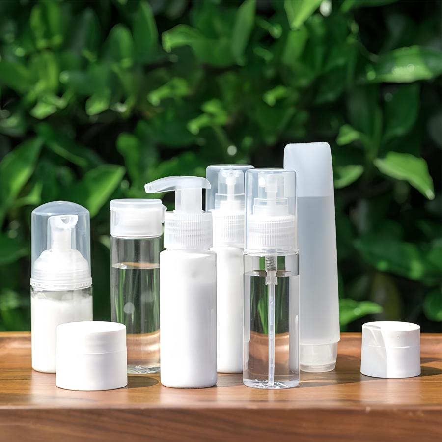 トラベルボトル トラベルセット 8個 小分けボトル 詰め替え容器 旅行用セット トラベルアクセサリー シリコントラベルボトル ポンプボトル スプ |  | 04