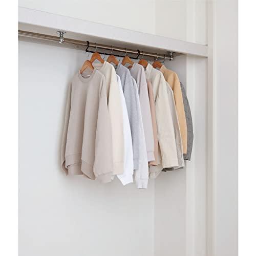 ベルカBelca 衣類収納 ダブル収納ハンガー 伸縮タイプ 幅45~70×奥行6.1×高さ6.7cm ブラック 段違い 収納力アップ ハンガー |  | 04