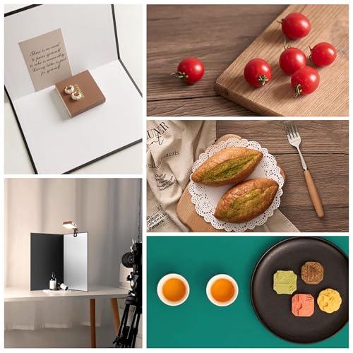 SONGSONG 撮影背景セット 9枚セット 木目/大理石/コンクリート/カラー柄 撮影ボックス A3サイズ 美食 撮影用背景シート 雑誌 小物 |  | 05