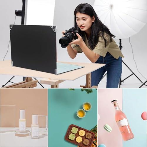 SONGSONG 撮影背景セット 9枚セット 木目/大理石/コンクリート/カラー柄 撮影ボックス A3サイズ 美食 撮影用背景シート 雑誌 小物 |  | 06