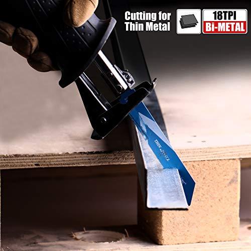 EZARC レシプロソー替刃 バイメタル せーバーソーブレード 解体用 電気のこぎり替え刃 木工・金属用 レシプロソーブレード 150ｍｍ 12 |  | 05