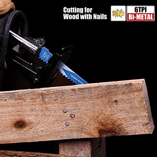 EZARC レシプロソー替刃 バイメタル せーバーソーブレード 解体用 電気のこぎり替え刃 木工・金属用 レシプロソーブレード 150ｍｍ 12 |  | 07