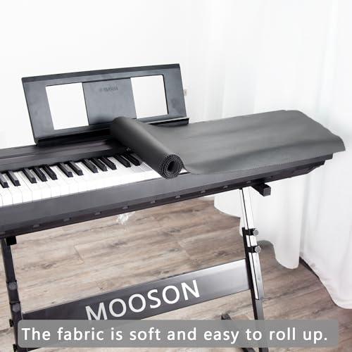 Moosonキーボードピアノカバー、デジタルピアノダストカバー、軽量で豪華でソフトなプレミアム表面、厚みのある電子オルガンカバーキーボードアップ |  | 05
