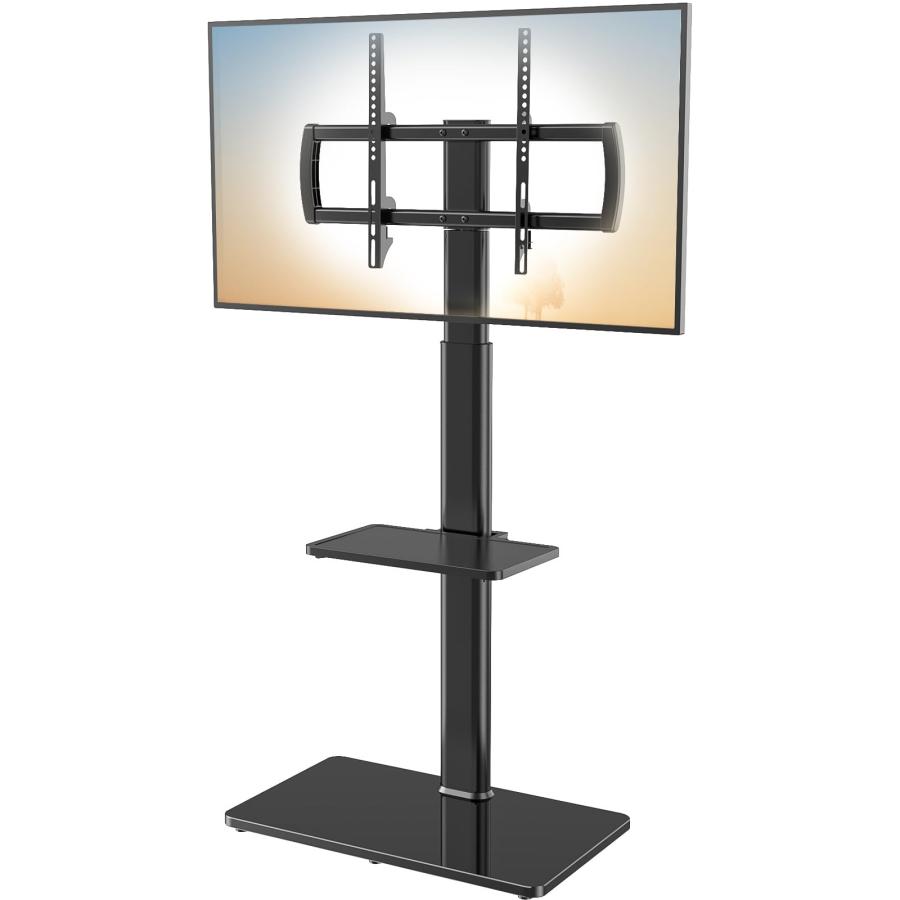 ユニバーサルフロアテレビスタンド マウント付き 80度回転 高さ調節可能 省スペース設計 ほとんどの27~65インチのLCD LED OLED |  | 08