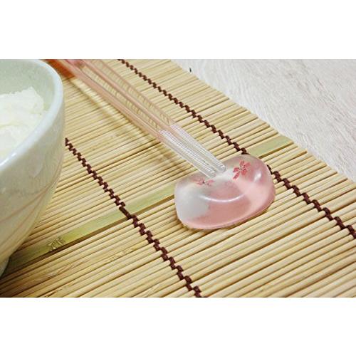 アオバ クリア箸置 桜ちらし ピンク 552253 |  | 01