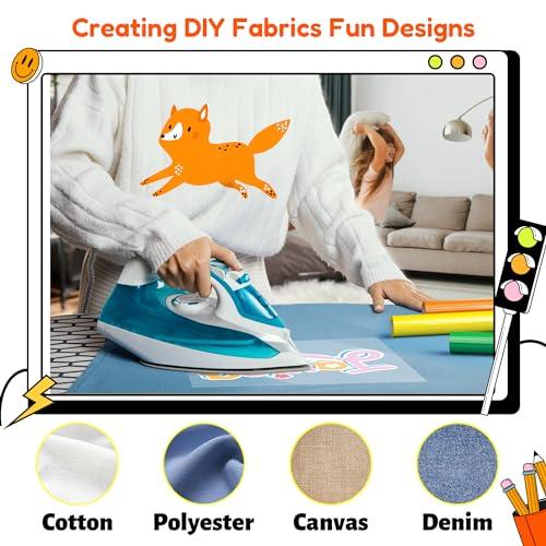 JAVIGA 熱転写ラバーシート アイロンプリントシート PU素材DIY用 約