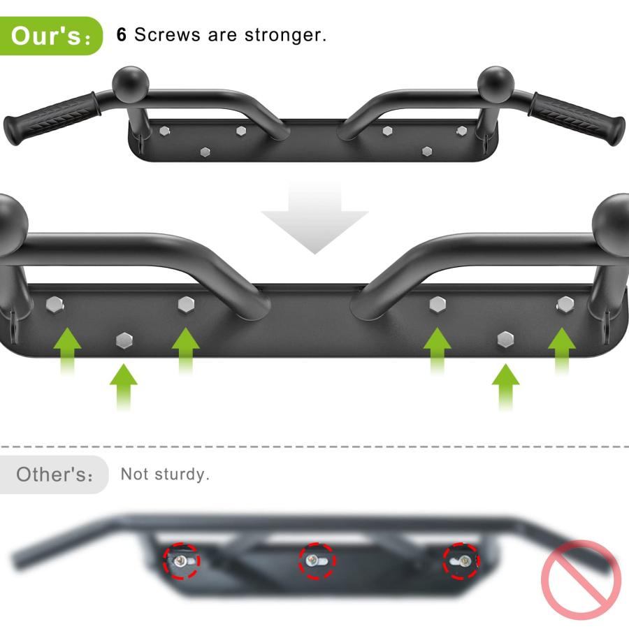 Kipika八角形プッシュアップバー、 ヘビーデューティ壁掛け型プル