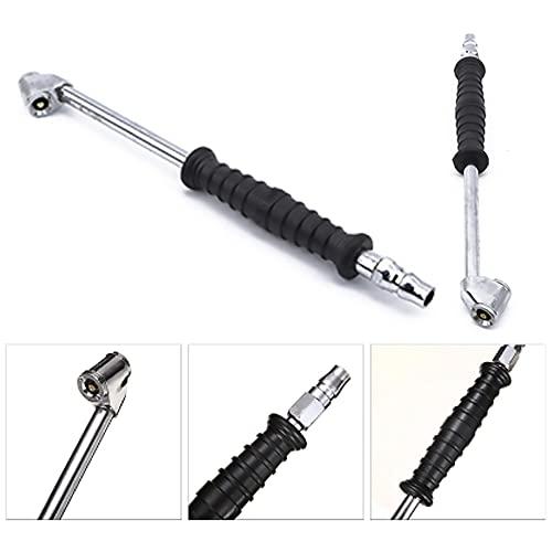 YFFSFDC エアタイヤインフレータ 27cm タイヤインフレーター 金属 デュアルヘッド 自動車 オートバイ用 エアチャック インフレータ |  | 01