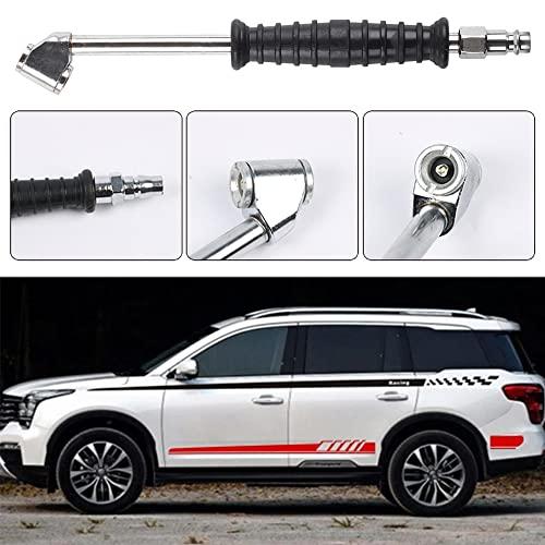 YFFSFDC エアタイヤインフレータ 27cm タイヤインフレーター 金属 デュアルヘッド 自動車 オートバイ用 エアチャック インフレータ |  | 05