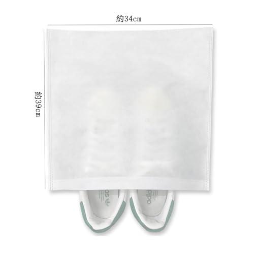 不織布 収納袋 10枚 靴バッグ 衣類カバー 保護袋 カバン保管袋 ホコリよけ キズ防止 小物入れ 旅行 出張 軽量 10枚組 ?34*39cm |  | 02