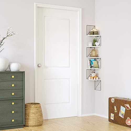 Love-KANKEI コーナーシェルフ ウォールシェルフ コーナー棚 コーナーラック 壁掛け棚 5段 ウォールラック 収納棚 ネジ付き 天然木 |  | 03