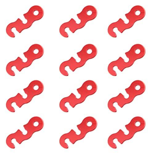 Azarxis アルミ自在金具 コードスライダー 軽量耐久 ロープテンショナー ロープ長さ調整 穴径5.8ｍｍ ガイラインライナー テント キャ | 