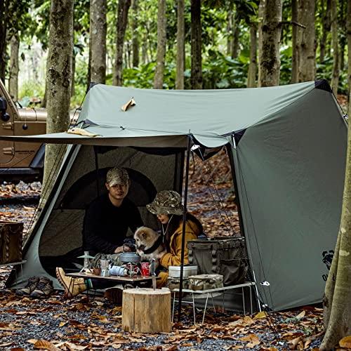 OneTigris SOLO HOMESTEAD テント TCテント パップテント 軍幕 ポリコットン素材 通気 設営簡単 耐 久 ソロテントポ |  | 06
